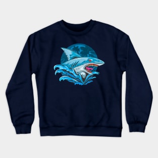 Angry Shark Crewneck Sweatshirt